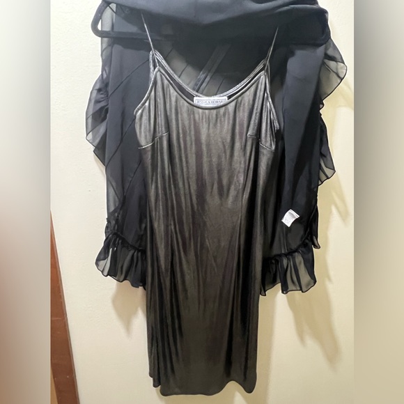 Jessica Howard sheer dress with slip - Picture 2 of 4